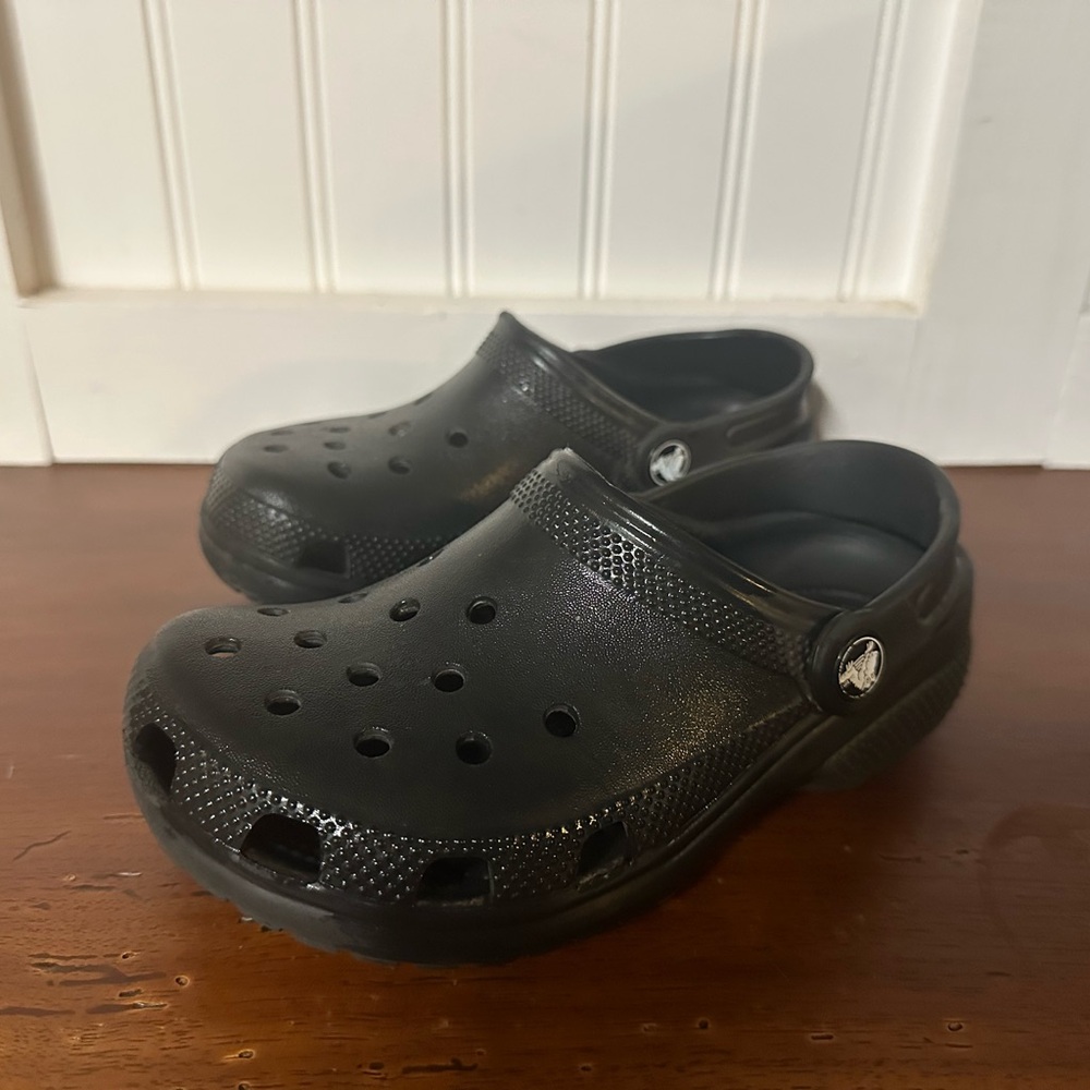 Kids Black Crocs